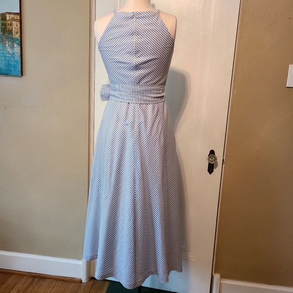 Pearl By Lela Rose Midi Striped Dress - Picture 3 of 5